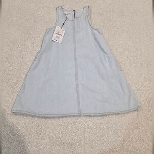 Zara Light Blue Denim Dress